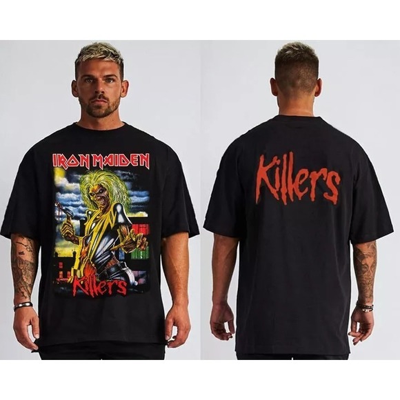 IRON MAIDEN KILLERS 2 Sided T SHIRT - Picture 1 of 4